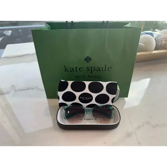 Kate Spade KRISTINA/G/S Sunglasses – Green Pink - New Without Tags - Picture 8 of 14